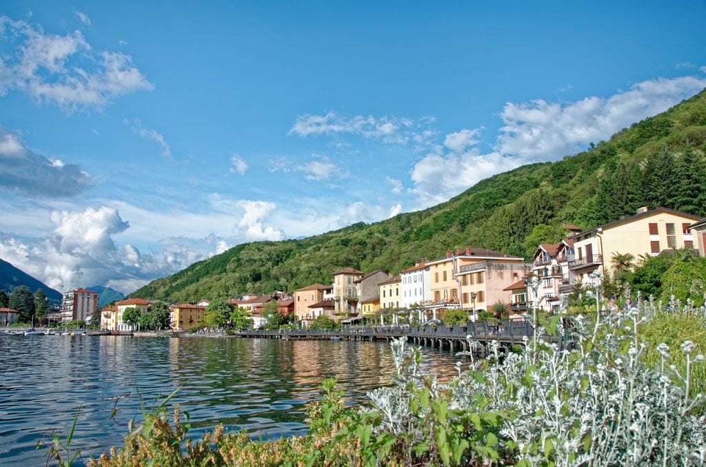 Lugano map roads art