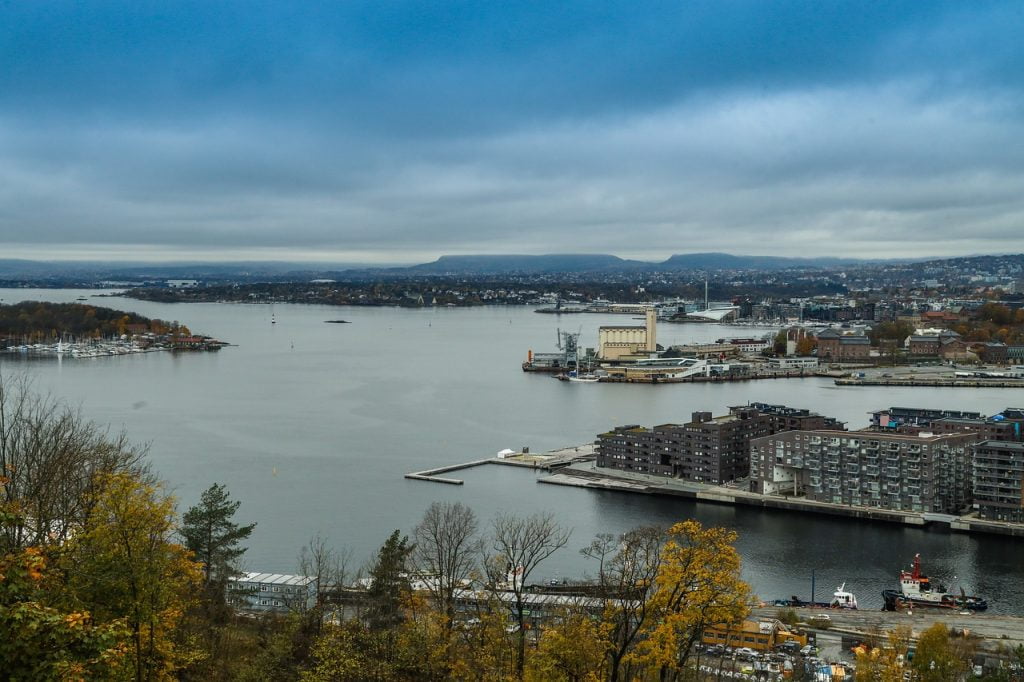 Oslo map roads art