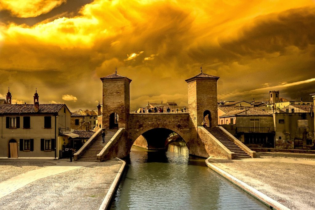 Ferrara map roads art