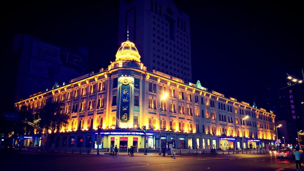 Harbin map roads art