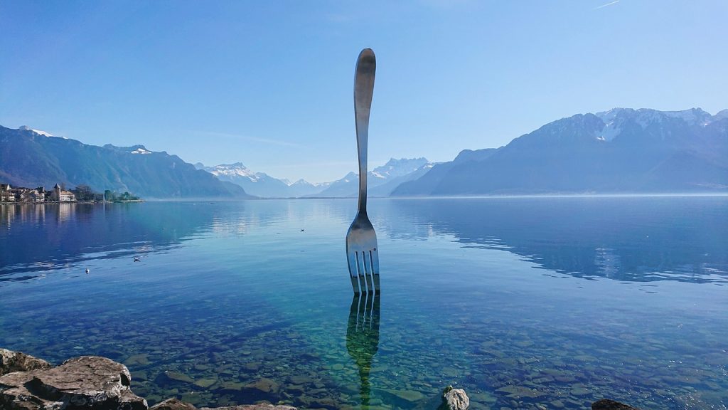 Vevey map roads art
