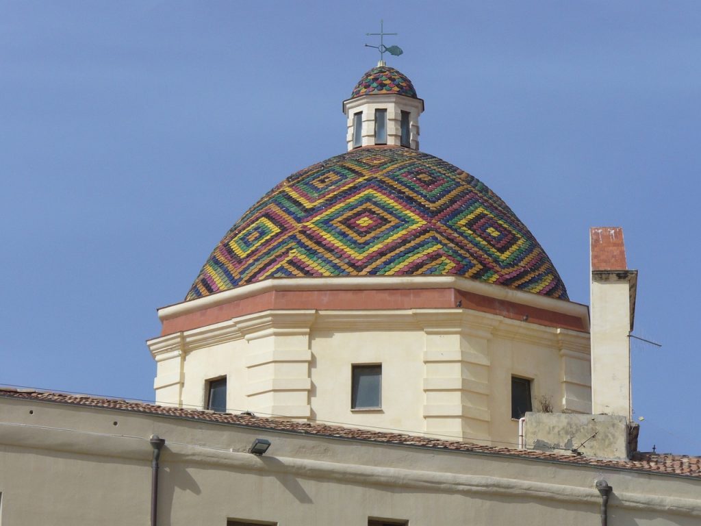 Sassari map roads art