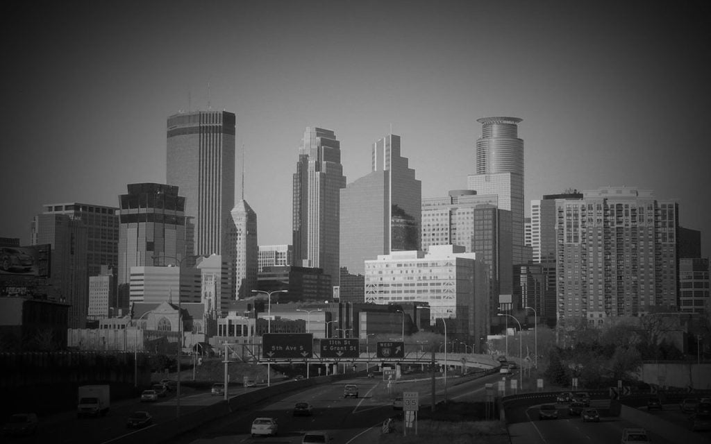 Minneapolis map roads art