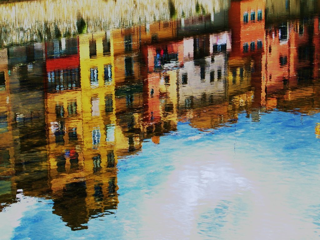 Girona map roads art