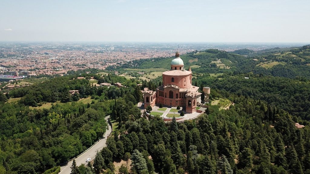 Bologna map roads art