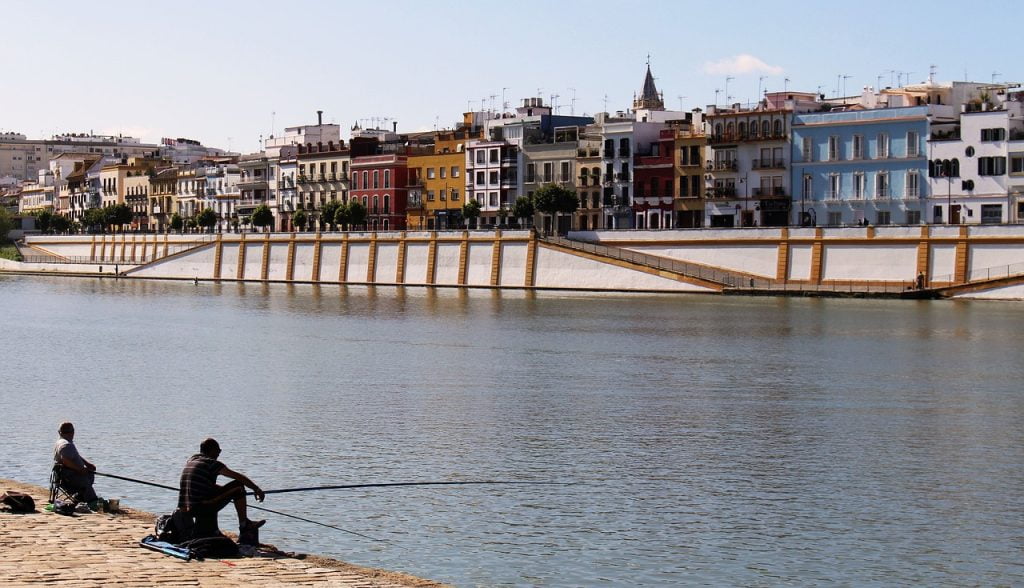 Seville map roads art