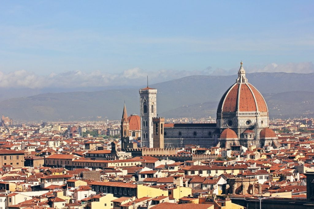 Florence map roads art