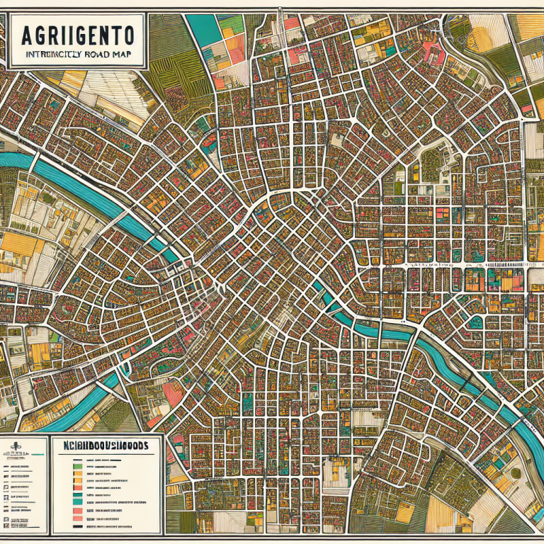 Access Agrigento City Roads Map for free